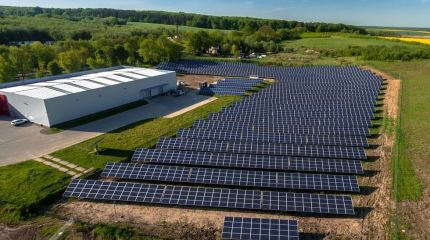 0.95 MW solar farm in Stare Czarnowo