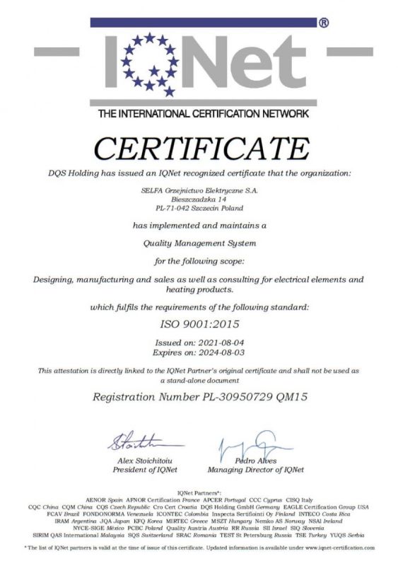 IQ Net Certificate